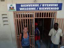 Fazendo a imigração para entrar no Haiti